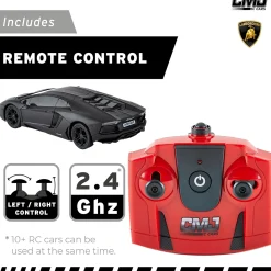 Flat River Group CMJ RC Cars: Lamborghini Aventador LP700-4 - Black - 1:24 Scale, 2.4GHz, LED Headlights* Rc Cars & Flight