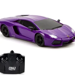 Flat River Group CMJ RC Cars Radio Control Lamborghini LP700-4 - Purple - 1:24 Scale, 2.4GHz, LED Headlights* Rc Cars & Flight