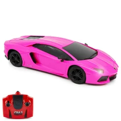 Flat River Group CMJ RC Cars Radio Control Lamborghini LP700-4 - Pink - 1:24 Scale with 2.4GHz and LED Headlights* Rc Cars & Flight