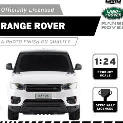 Flat River Group CMJ RC Cars Range Rover - White - 1:24 Scale, 2.4GHz Remote Control SUV with LED Headlights* Rc Cars & Flight