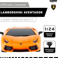 Flat River Group CMJ RC Lamborghini LP700-4 - Orange - 1:24 Scale - 2.4GHz Remote Control Car with LED Headlights* Rc Cars & Flight