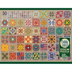 Calendar Holdings, LLC Cobble Hill 50 States Quilt Blocks Jigsaw Puzzle - 1000 pc* Puzzles