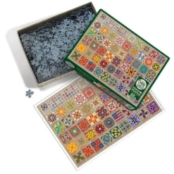 Calendar Holdings, LLC Cobble Hill 50 States Quilt Blocks Jigsaw Puzzle - 1000 pc* Puzzles