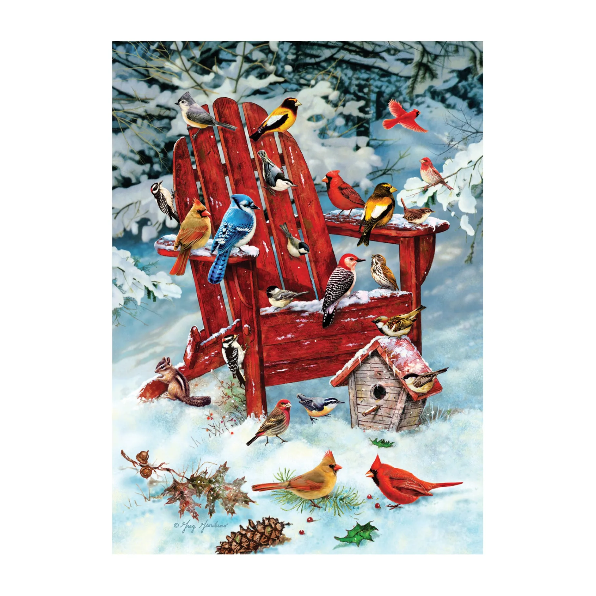 AreYouGame Cobble Hill Adirondack Birds Jigsaw Puzzle - 1000 pc* Puzzles