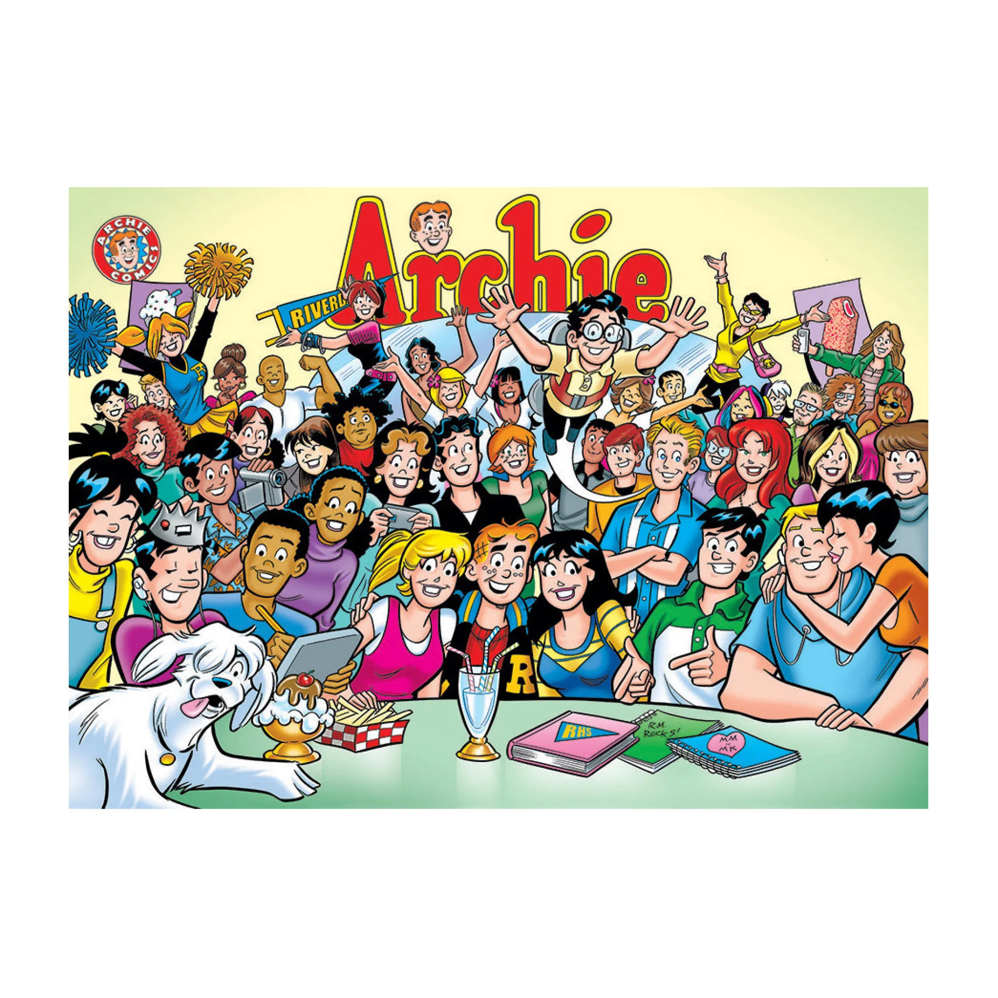 AreYouGame Cobble Hill Archie Comics The Gang at Pop's Jigsaw Puzzle - 1000 pc* Puzzles