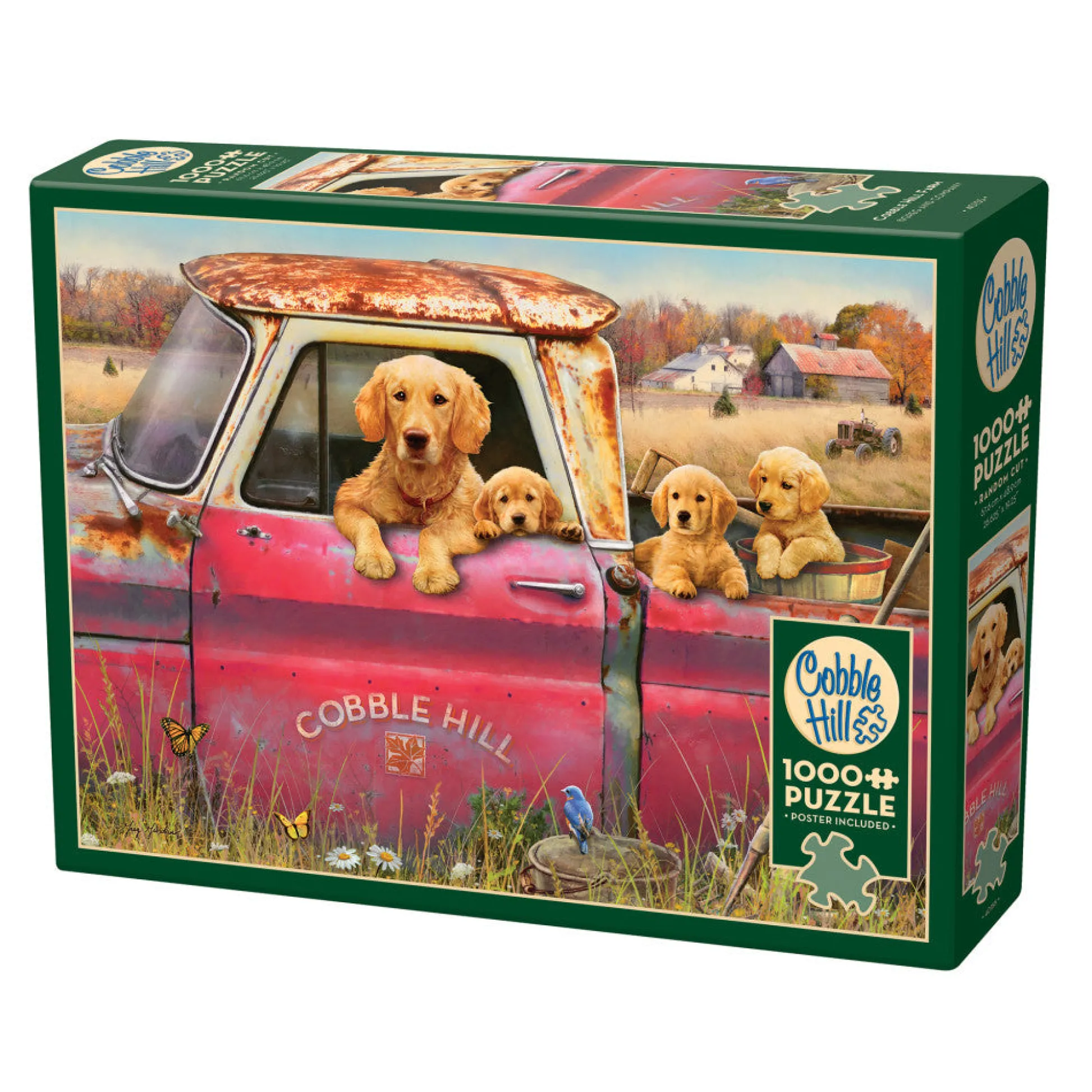 Flat River Group Cobble Hill Cobble Hill Farm 1000-Piece Jigsaw Puzzle - Reference Poster Included* Puzzles