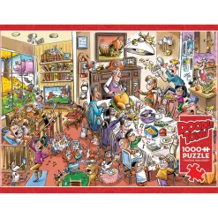 Flat River Group Cobble Hill DoodleTown: Thanksgiving Togetherness 1000 pc Puzzle* Puzzles