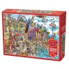 Flat River Group Cobble Hill DoodleTown: Viking Village 1000-Piece Jigsaw Puzzle* Puzzles