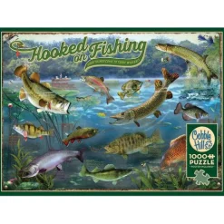 Calendar Holdings, LLC Cobble Hill Hooked on Fishing 1000pc Jigsaw Puzzle* Puzzles