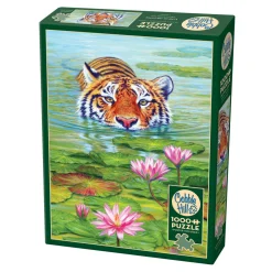 Flat River Group Cobble Hill Land of the Lotus 1000-Piece Jigsaw Puzzle - Eco-Friendly* Puzzles