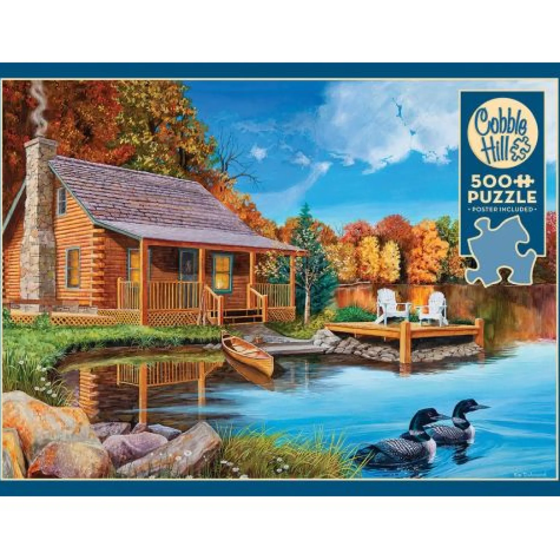 Calendar Holdings, LLC Cobble Hill Loon Lake Scenery Jigsaw Puzzle - 500 pc* Puzzles