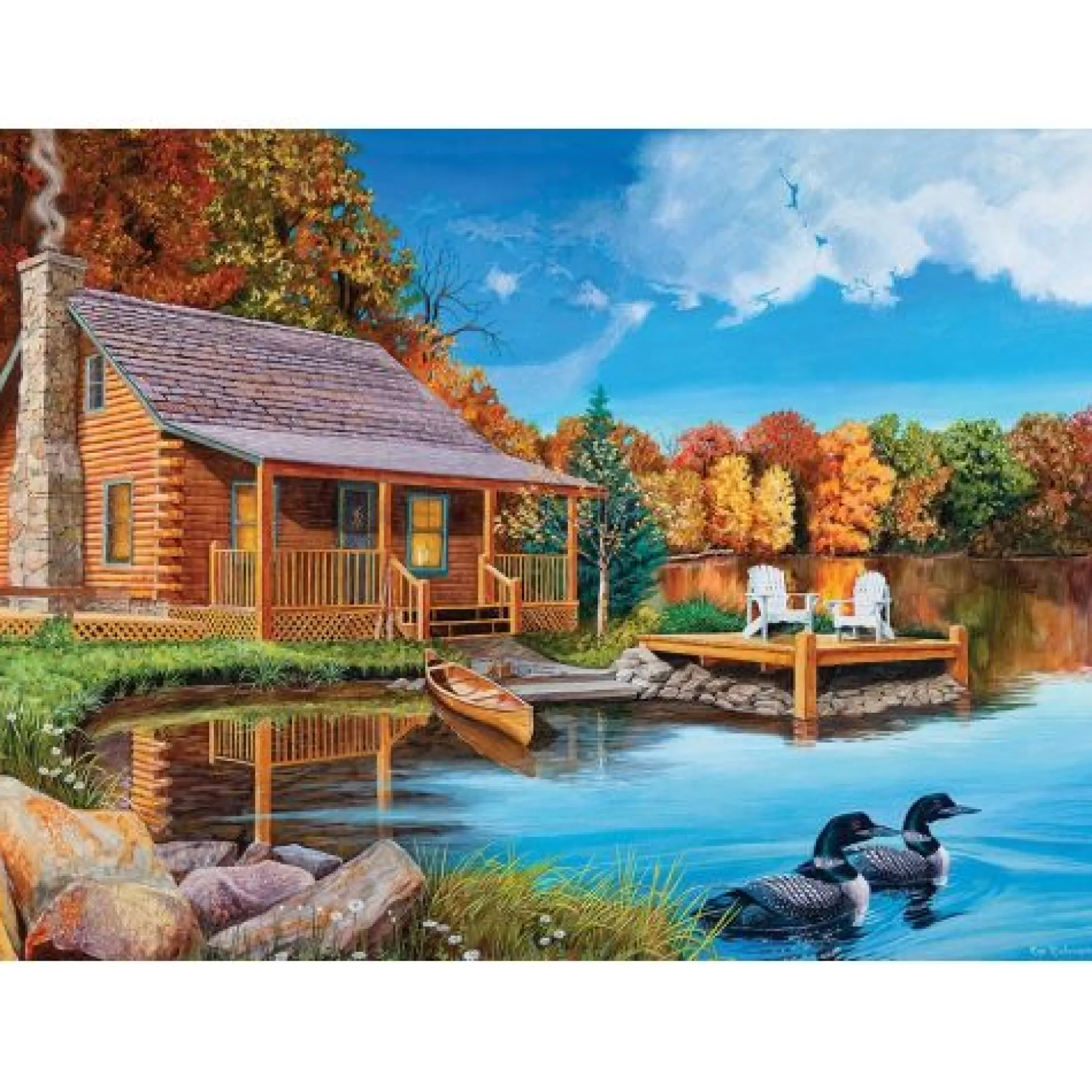 Calendar Holdings, LLC Cobble Hill Loon Lake Scenery Jigsaw Puzzle - 500 pc* Puzzles