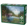 Flat River Group Cobble Hill Moose Lake 1000-Piece Jigsaw Puzzle with Reference Poster* Puzzles