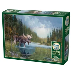 Flat River Group Cobble Hill Moose Lake 1000-Piece Jigsaw Puzzle with Reference Poster* Puzzles