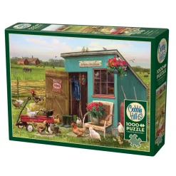 Flat River Group Cobble Hill The Happy Hen 1000-Piece Jigsaw Puzzle* Puzzles
