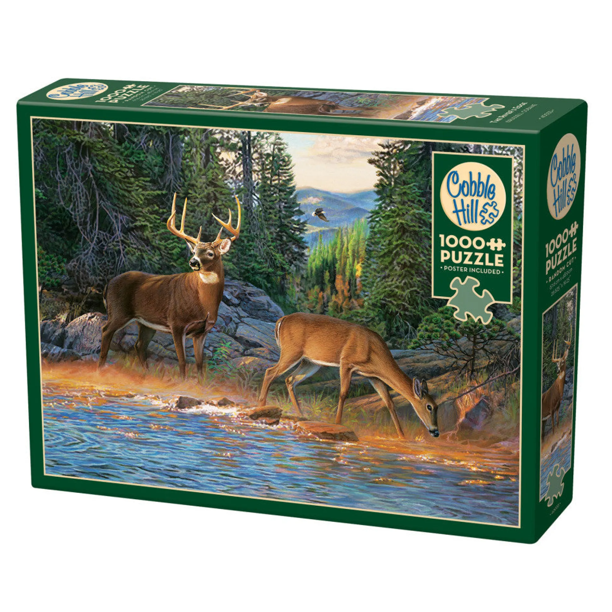 Flat River Group Cobble Hill The River's Edge 1000 Piece Puzzle - Reference Poster Included* Puzzles