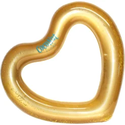 Flat River Group CocoNut Float Gold Glitter Heart Inflatable Pool Float - 48"x40"* Swimming Pools & Water Toys