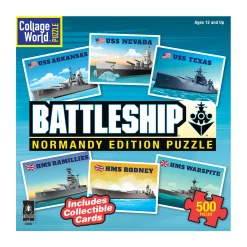 AreYouGame Collage World Battleship Normandy Edition Jigsaw Puzzle - 500 pc* Puzzles