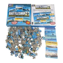 AreYouGame Collage World Battleship Normandy Edition Jigsaw Puzzle - 500 pc* Puzzles