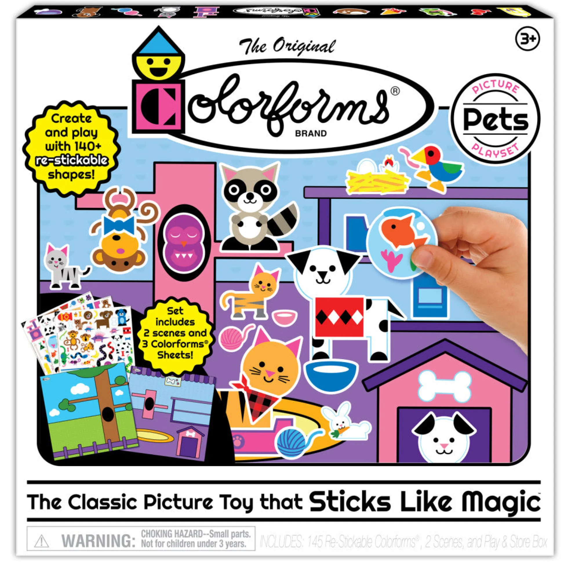 Flat River Group Colorforms Pets Series Picture Play Set - Interactive Sticker Kit* Crafts & Activities