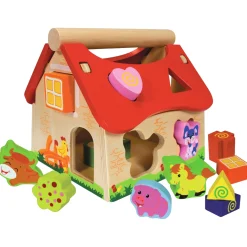Calendar Holdings, LLC Colorful Wooden Shape Sorter House – Classic Toy for Toddlers* Preschool Education Toys & Activities