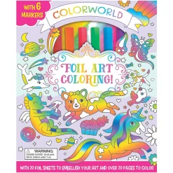Readerlink Distribution Services ColorWorld Foil Art Sparkle & Shine Coloring Kit* Drawing, Color & Painting