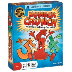 Educators Resource Continuum Games Number Crunch Family Math Card Game* Card Games