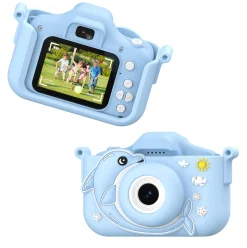 Contixo KC3 Kids Digital Camera with Silicone Cover & 2 inch IPS screen - Blue Dolphin* Electronics