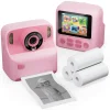 Contixo KC2 Kids Multi-Function Instant Print 16x Digital Zoom Camera w/ 2.4 Inch Screen & Built-In Inkless Printer - Perfect Fun for Ages 3-12! - Pink* Electronics