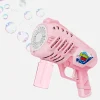 Contixo Kids Bubble Gun Blaster with Non-Slip Grip, Pink* Bubbles & Sidewalk Chalk