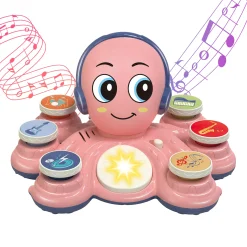 Contixo Pink Musical Octopus Baby Piano Toy with Lights and Sounds* Developmental Toys