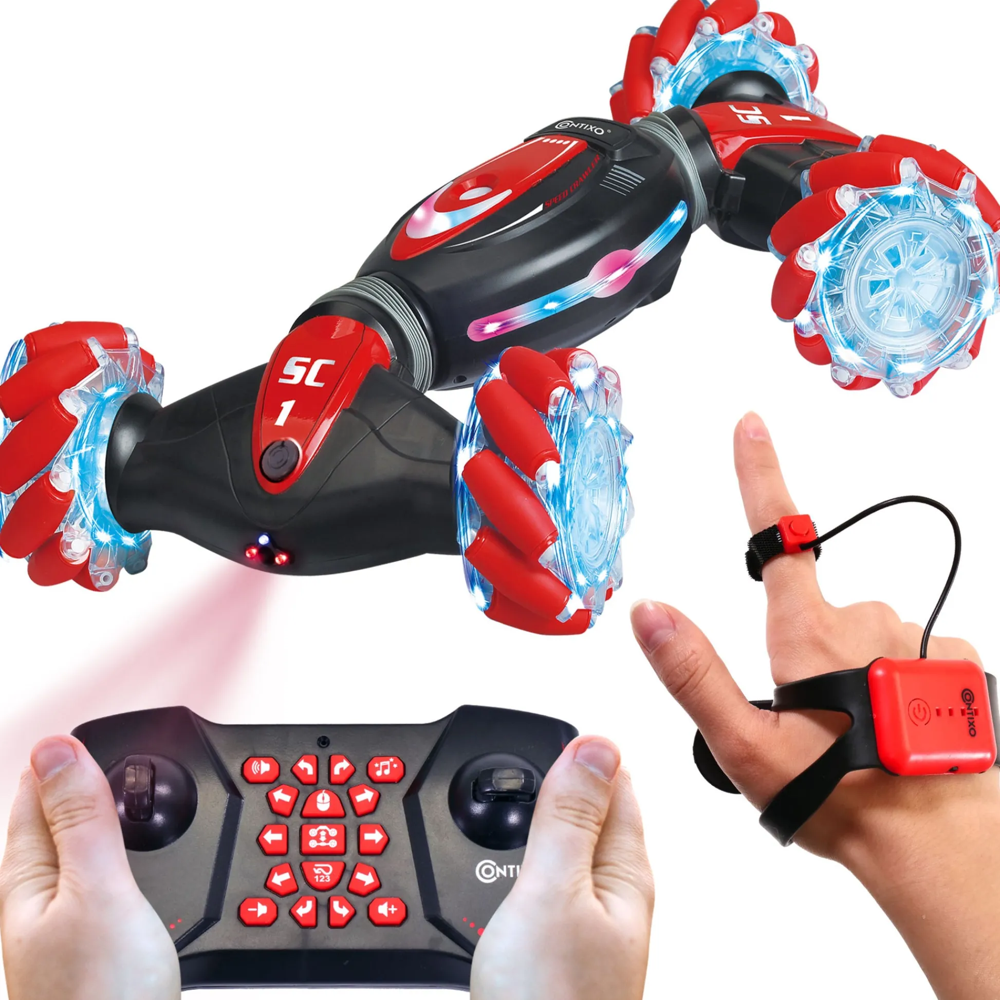 Contixo SC1 All Terrain RC Stunt Car - Gesture Control - Red* Rc Cars & Flight