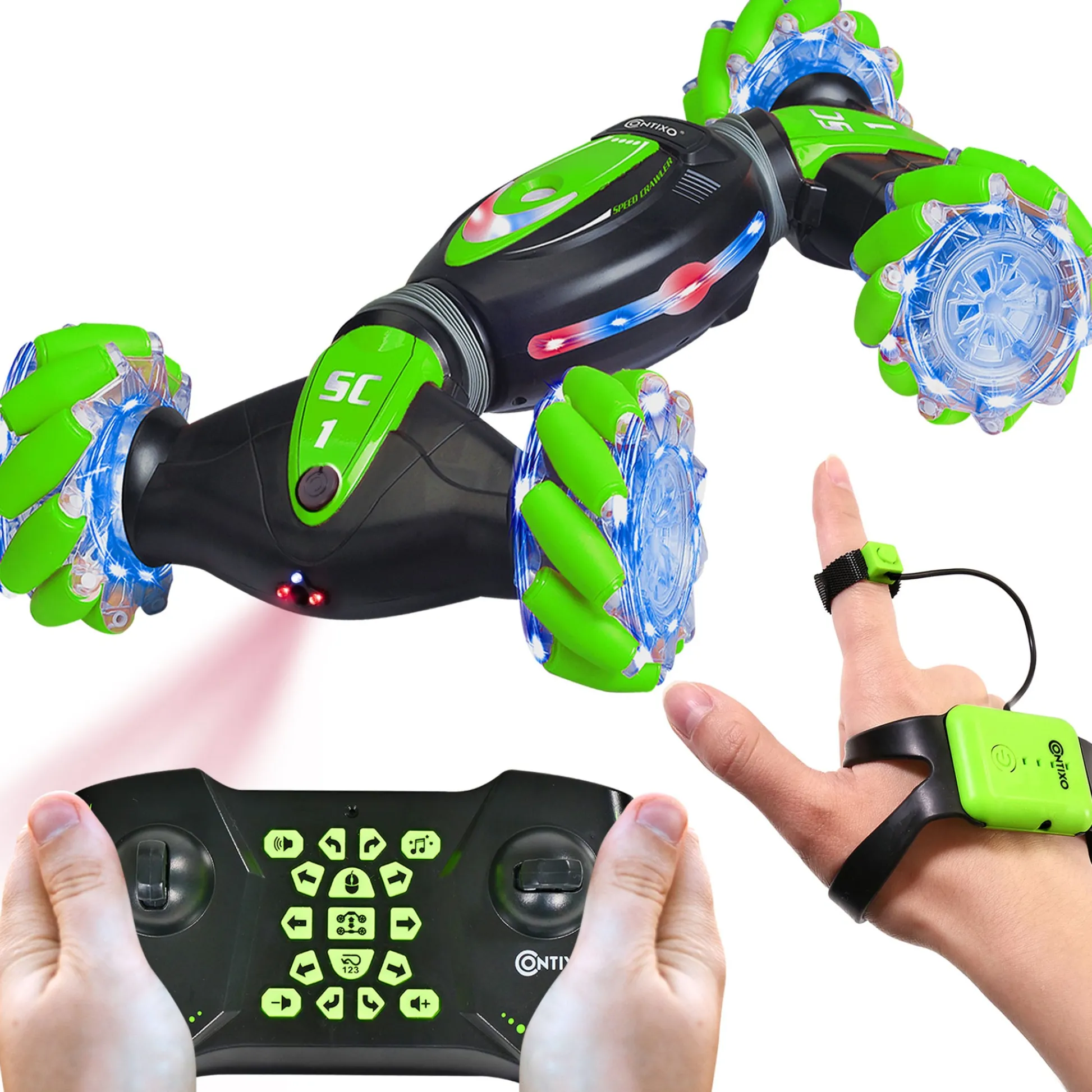 Contixo SC1 All Terrain Remote Control Speed Crawler - 1:12 Scale - Green* Rc Cars & Flight
