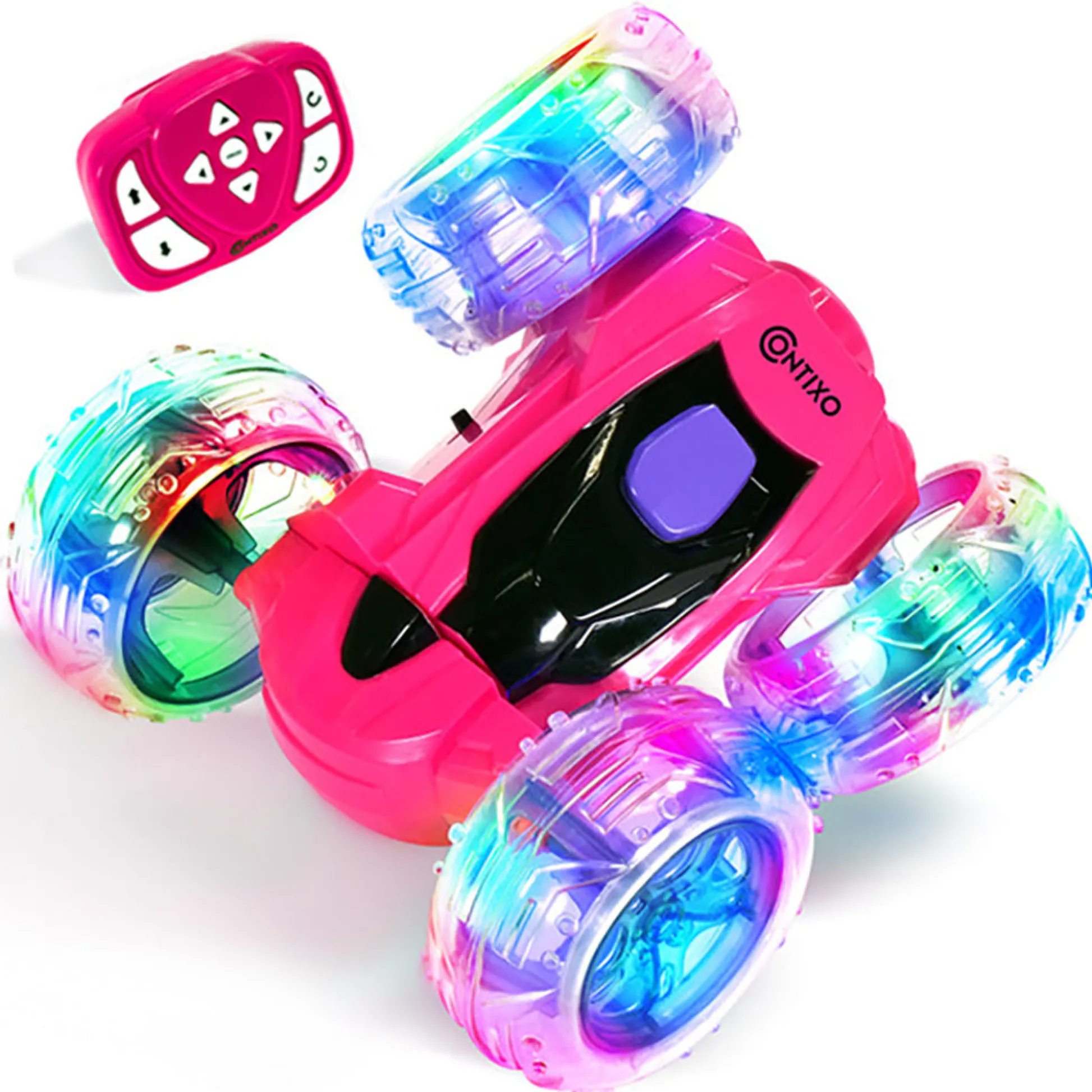 Contixo SC3 Remote Control RC Flip Racer Stunt Car - Pink* Rc Cars & Flight