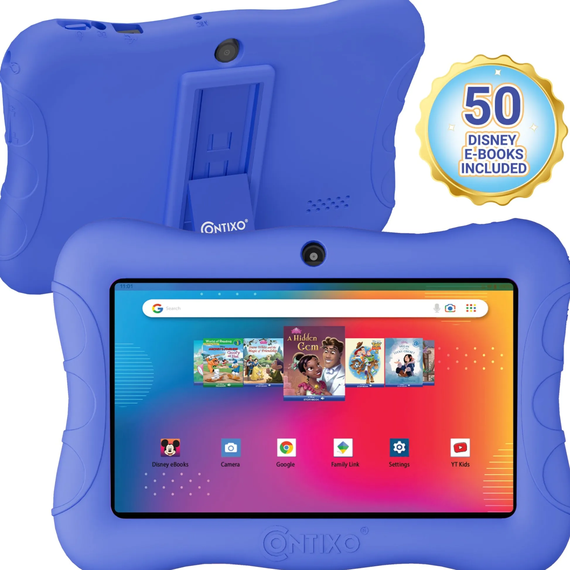 Contixo V9 7-Inch Kids 32GB HD Tablet with 50 Disney E-Books - Dark Blue*Kids Reading, Writing & Speech|Electronics