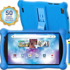 Contixo V10 Kids 7" Bluetooth Tablet with 50 Disney E-Books - Blue*Kids Electronics|Kids Books