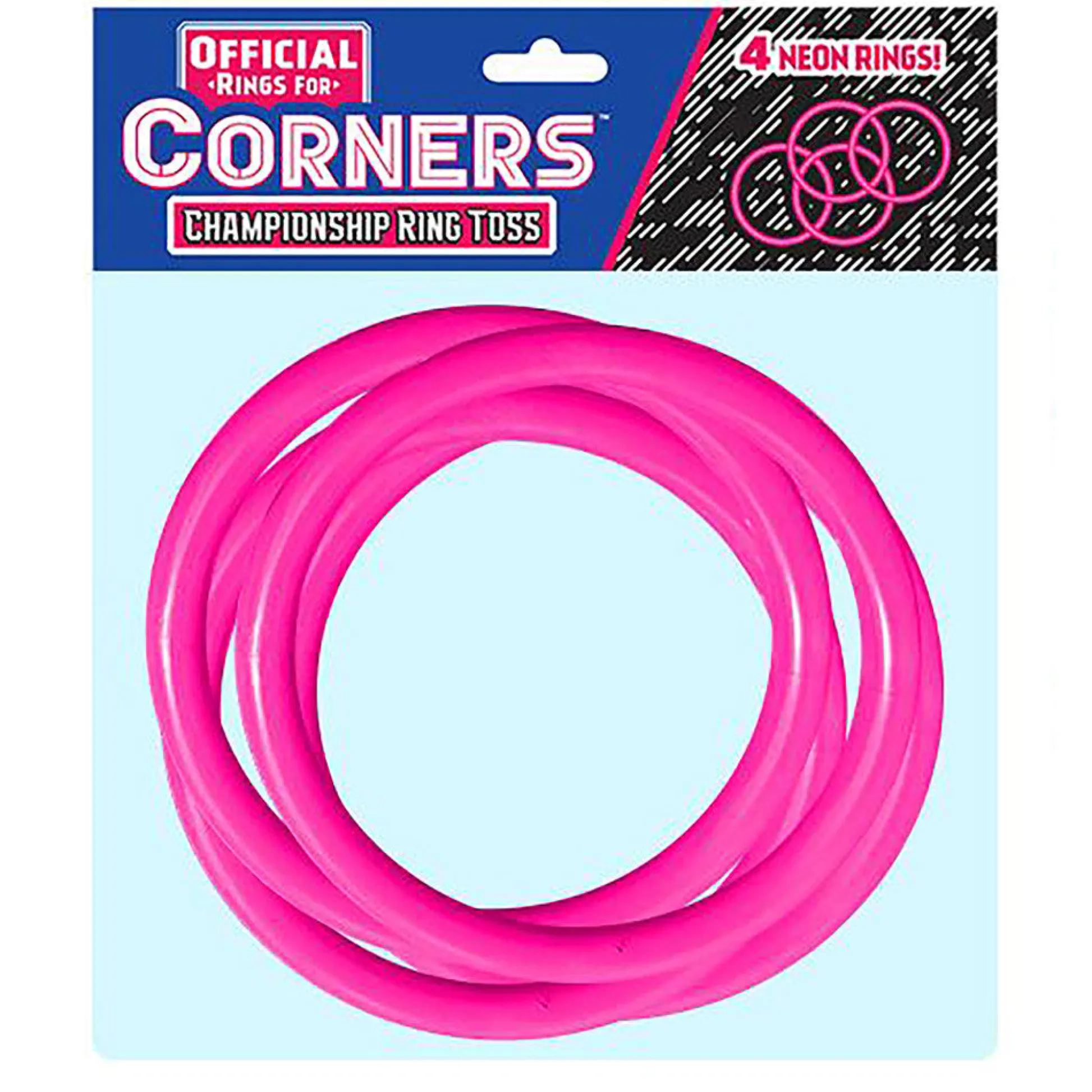 Flat River Group Corners Championship Magenta Pink Ring Toss Set - 4pc Official Ring Set* Activities & Games|Social & Emotional Skills