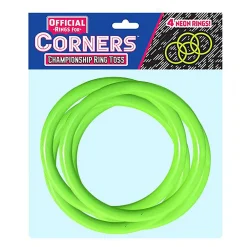 Flat River Group Corners Championship 4pc Green Ring Toss Set - Outdoor & Indoor Fun* Activities & Games|Social & Emotional Skills