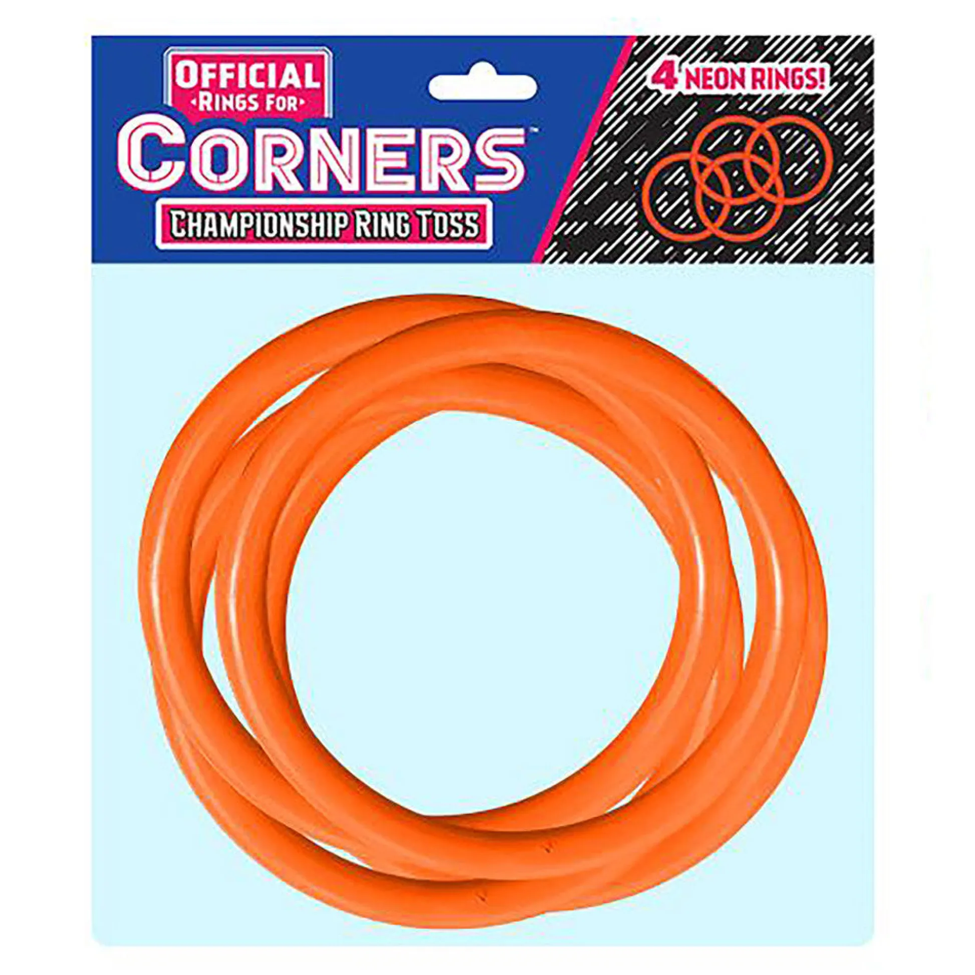 Flat River Group Corners Championship Ring Toss: 4pc Orange Ring Set - Indoor/Outdoor Fun* Activities & Games|Social & Emotional Skills