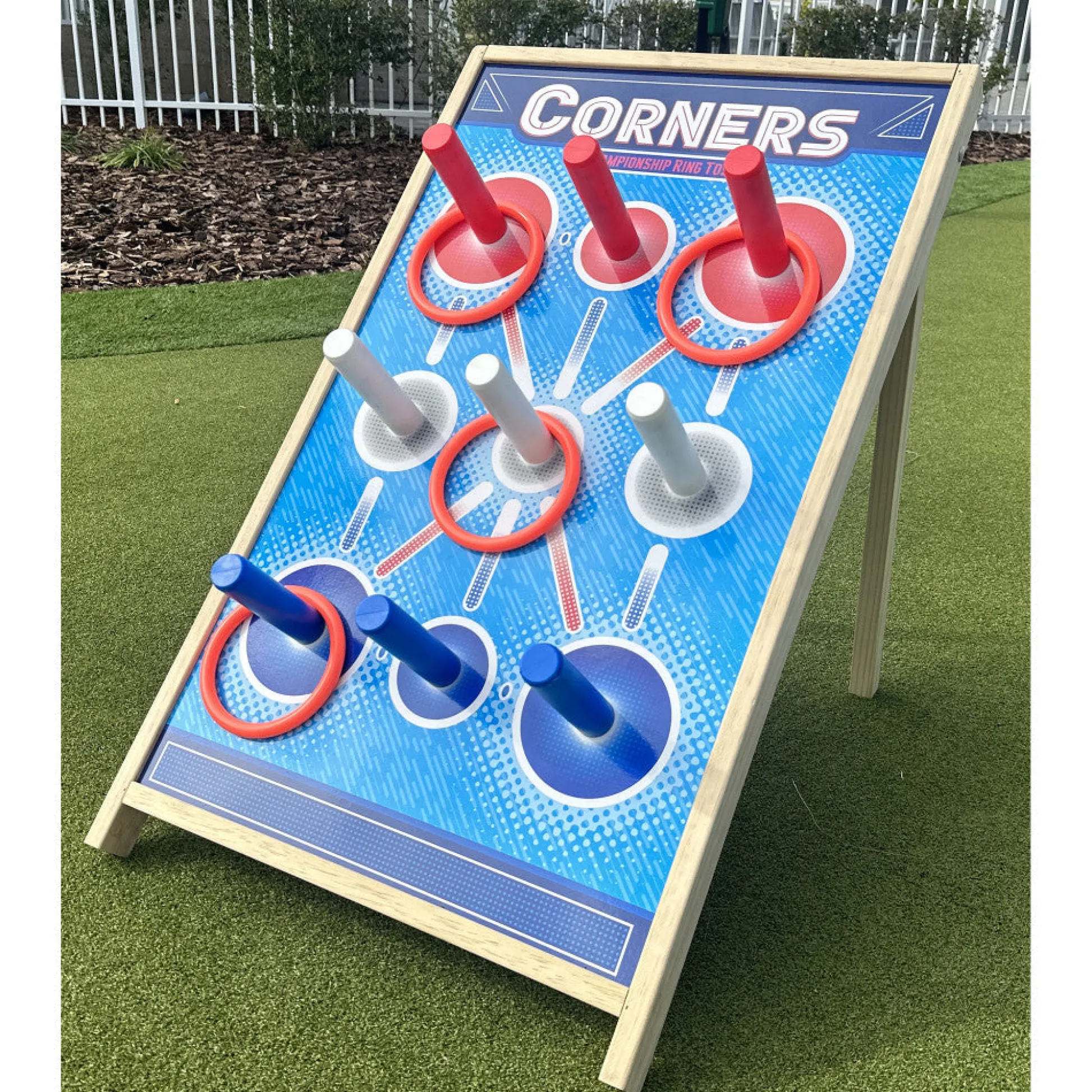 Flat River Group Corners Championship Ring Toss: 4pc Orange Ring Set - Indoor/Outdoor Fun* Activities & Games|Social & Emotional Skills