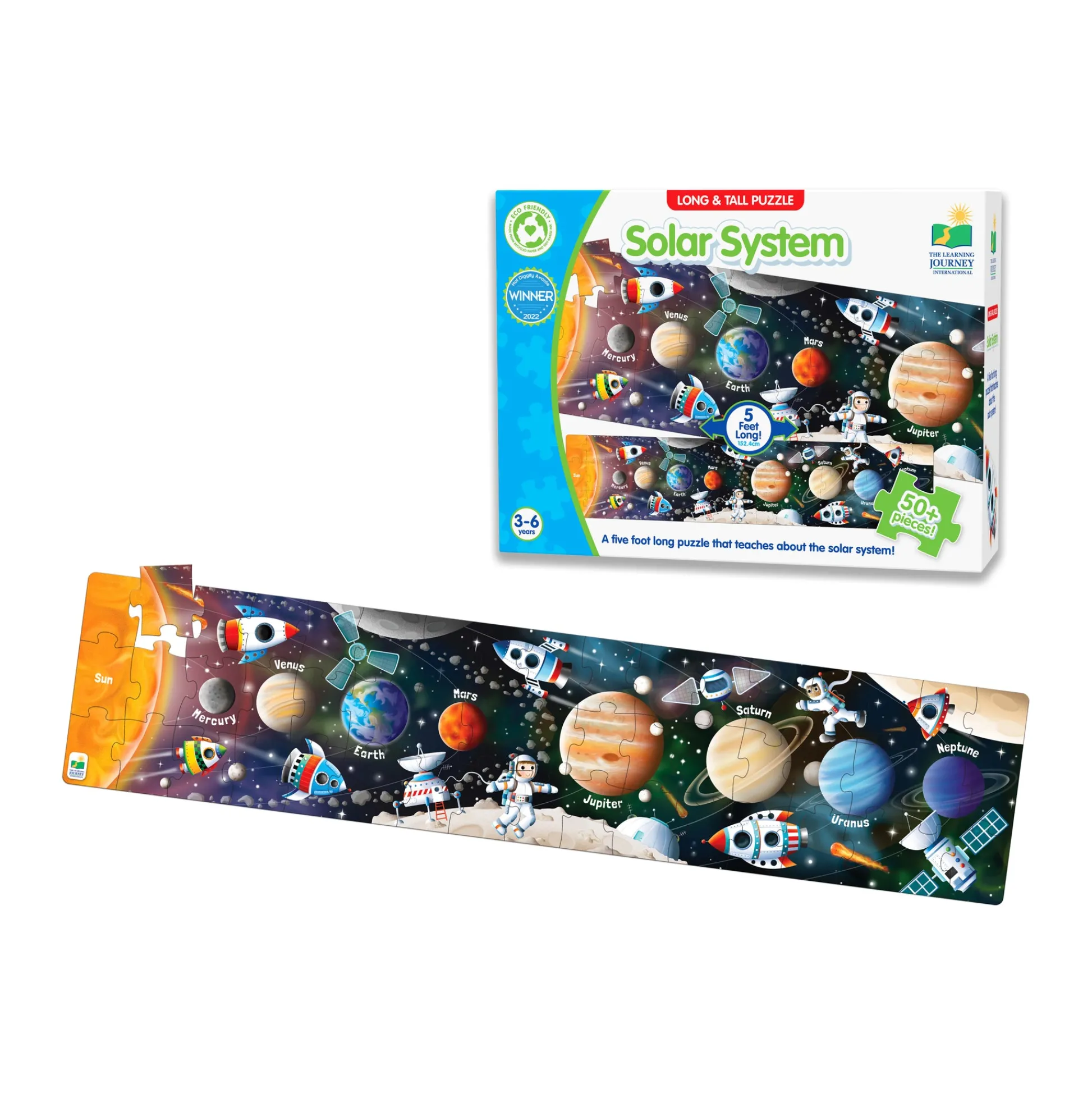 AreYouGame Cosmic Explorer Solar System Floor Puzzle - 51 pc* Puzzles