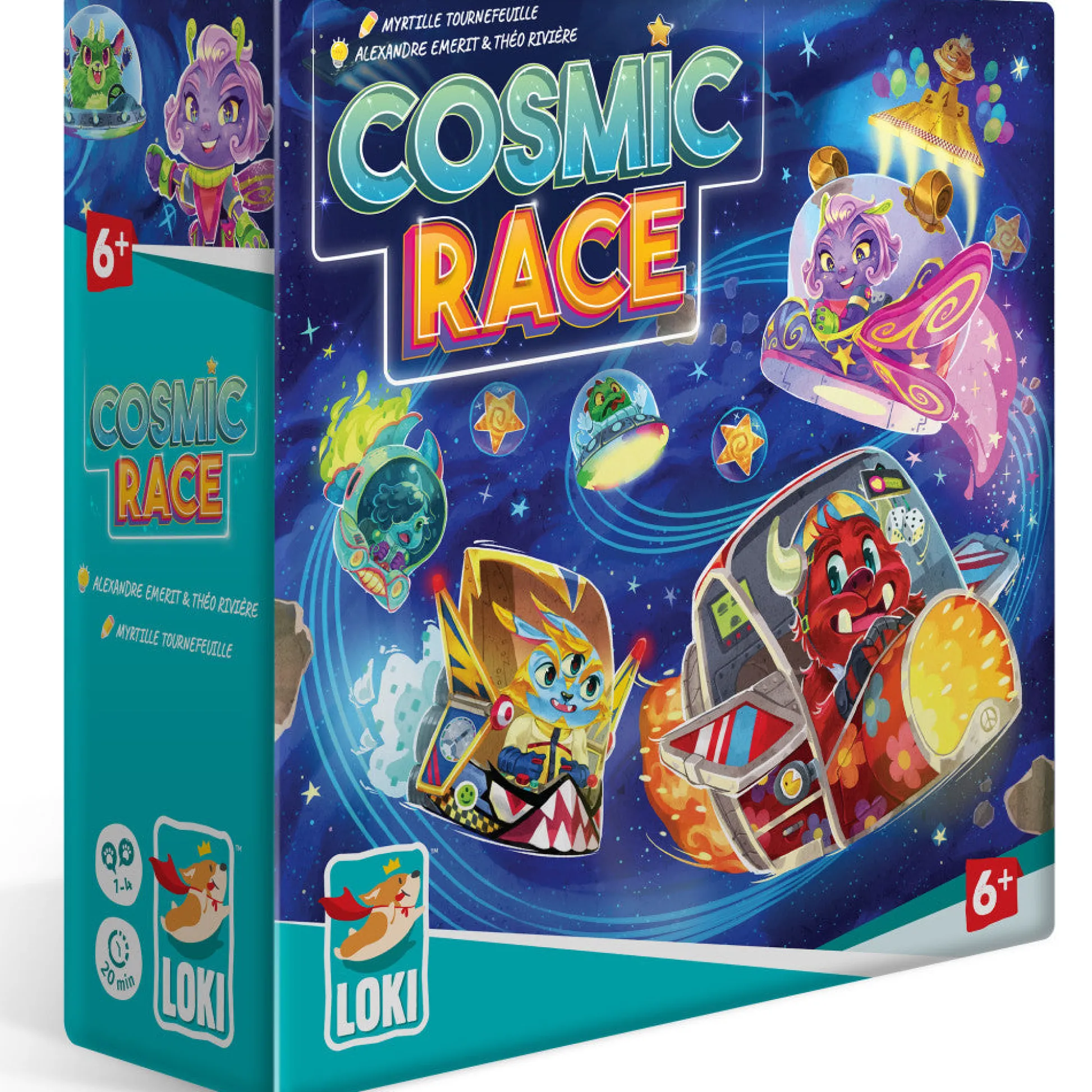 Flat River Group Cosmic Race - Space-Themed Racing Card Game for Families* Card Games