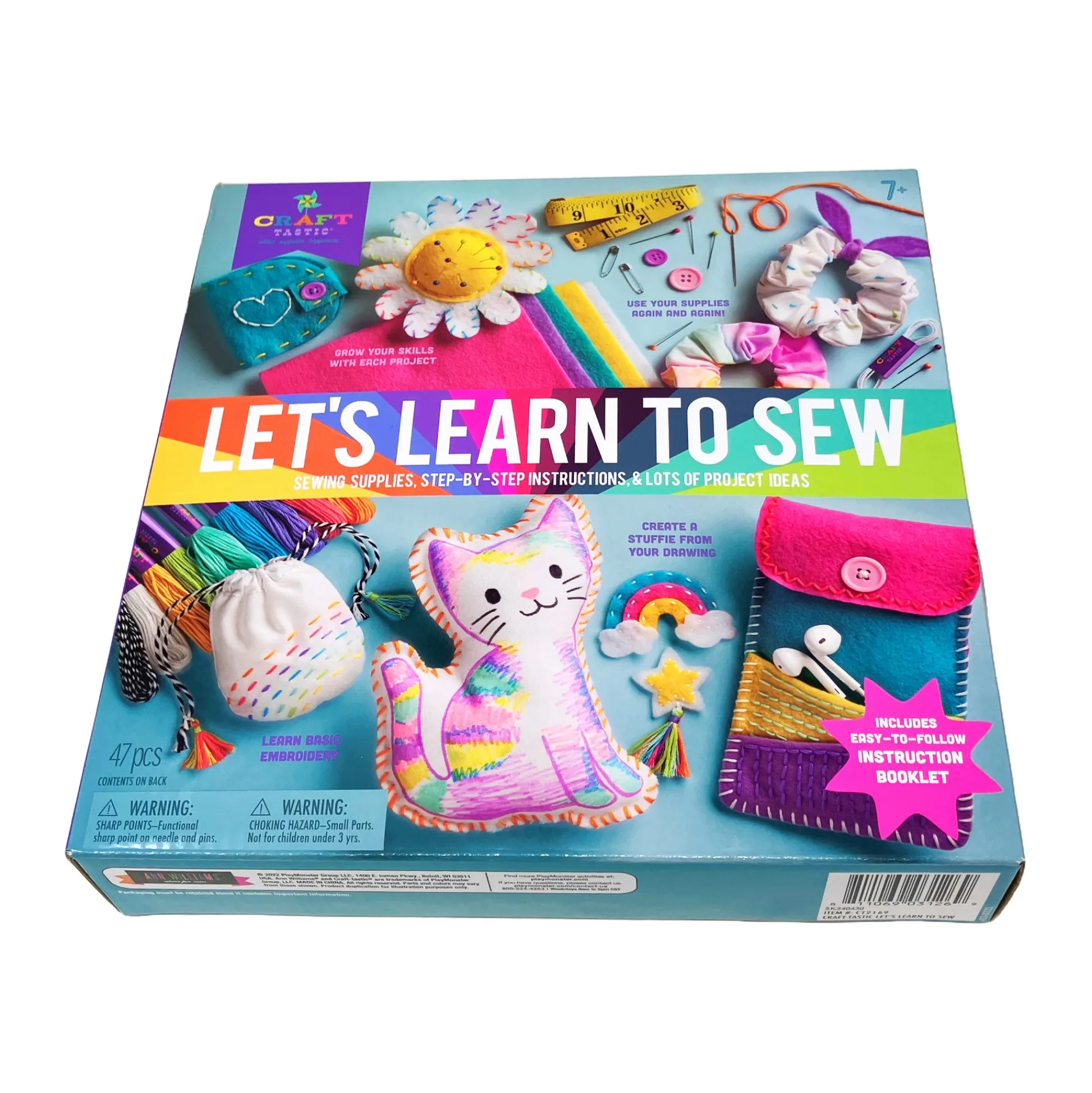 AreYouGame Craft-tastic Beginner's Sewing Kit - Let's Learn to Sew* Crafts & Activities