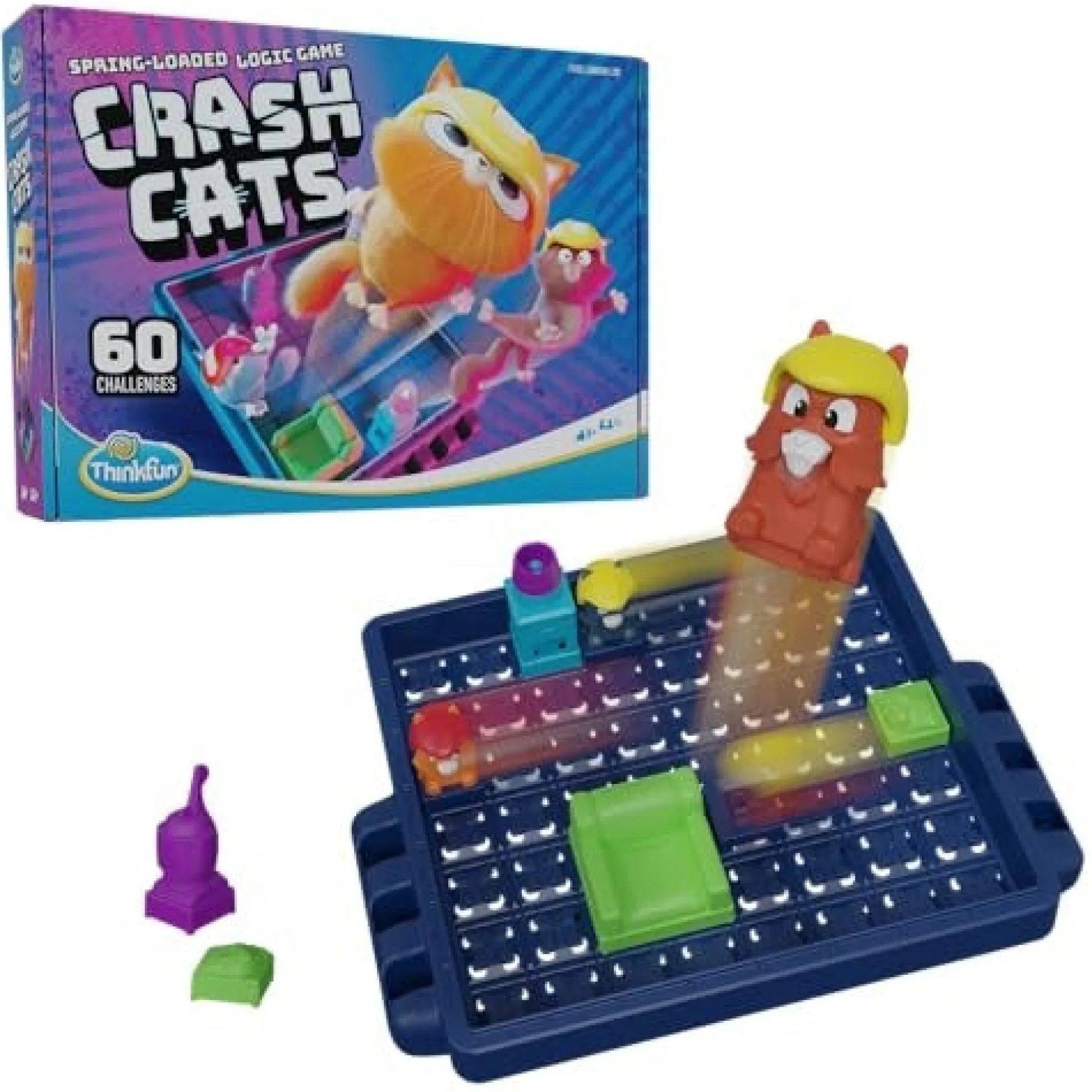 Calendar Holdings, LLC Crash Cats Logic Game by ThinkFun - Single Player Puzzle* Strategy Games|Puzzles