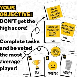 Flat River Group CratedWithLove Average Performers Family Party Game* Family & Entertainments Games