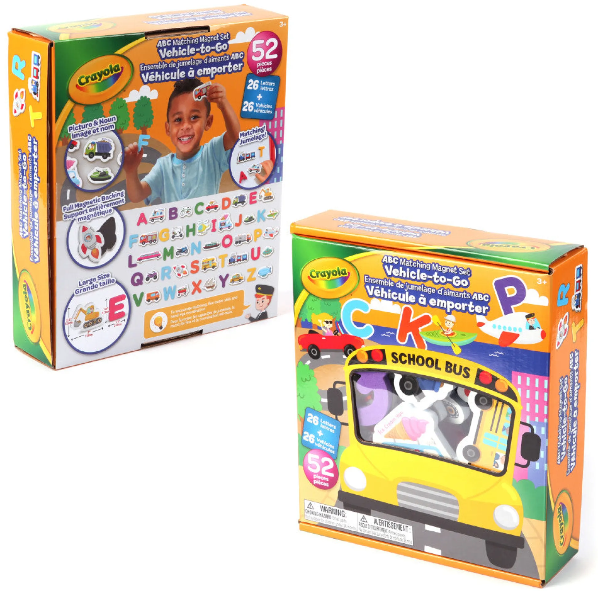 Flat River Group Crayola ABC Matching Magnet Set - Vehicle-To-Go - Colorful Learning Game for Toddlers 3+* Preschool Education Toys & Activities