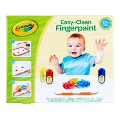 Educators Resource Crayola Easy-Clean Fingerpaint Set - Vibrant Toddler Art Kit* Drawing, Color & Painting