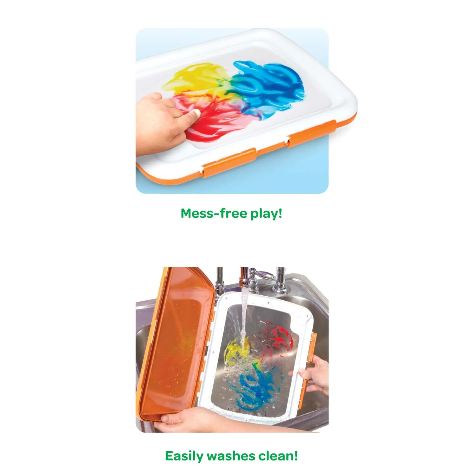 Educators Resource Crayola Easy-Clean Fingerpaint Set - Vibrant Toddler Art Kit* Drawing, Color & Painting