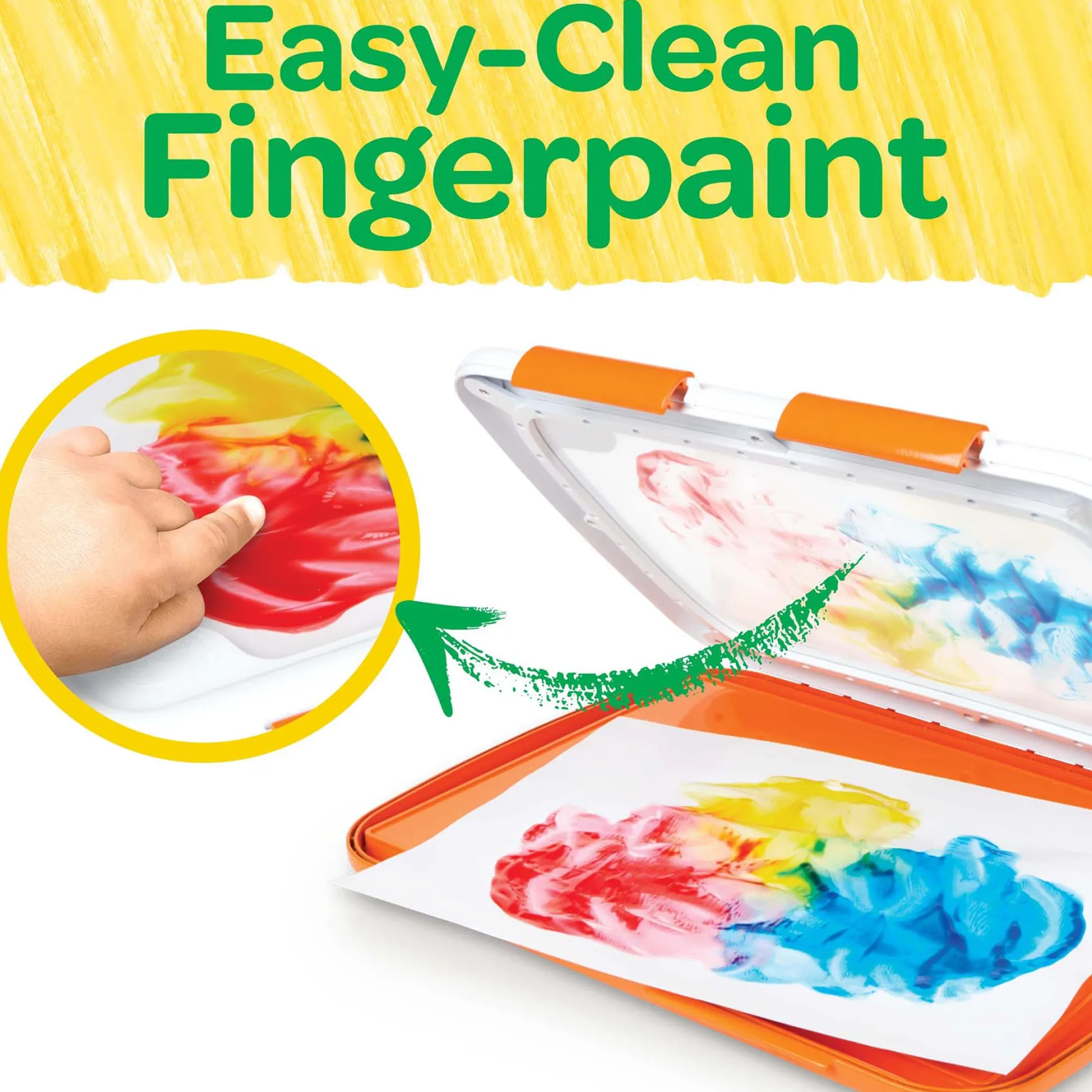 Educators Resource Crayola Easy-Clean Fingerpaint Set - Vibrant Toddler Art Kit* Drawing, Color & Painting