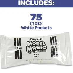 Educators Resource Crayola Model Magic White Modeling Compound Classpack - 75 Pack* Clay, Dough & Sand Art